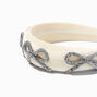 Embellished Bows Puffy Ivory headband,