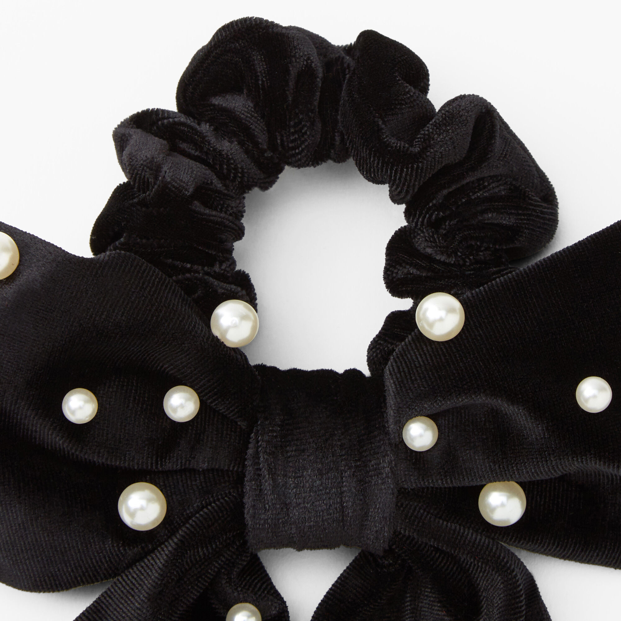 ◆GLOWNY◆ BOW SCRUNCHIE BLACK GY25LWAC004BK Embellished Bow Scrunchie Black Online | Zimmermann