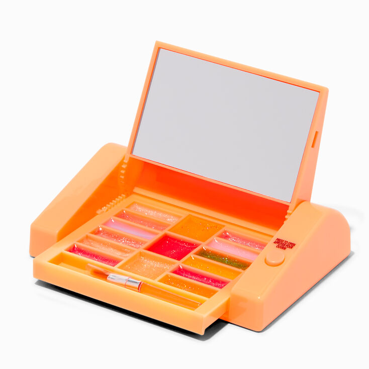 Varsity Initial Orange Mechanical Lip Gloss Set - S