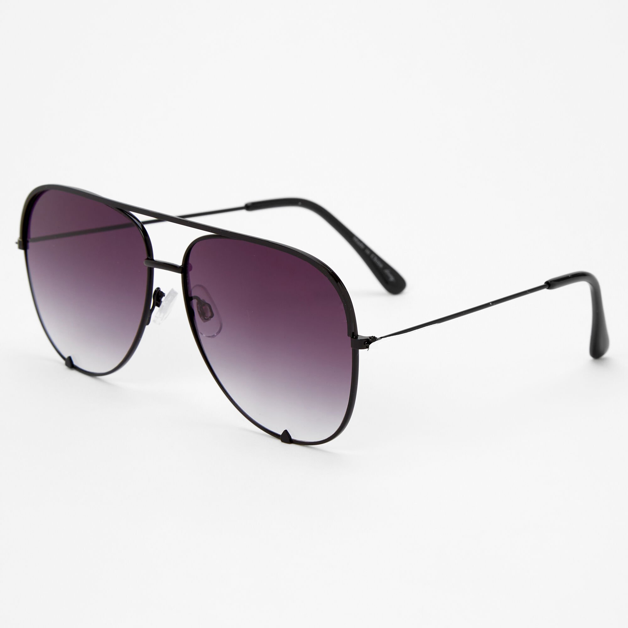 View Claires Faded Aviator Sunglasses Black information