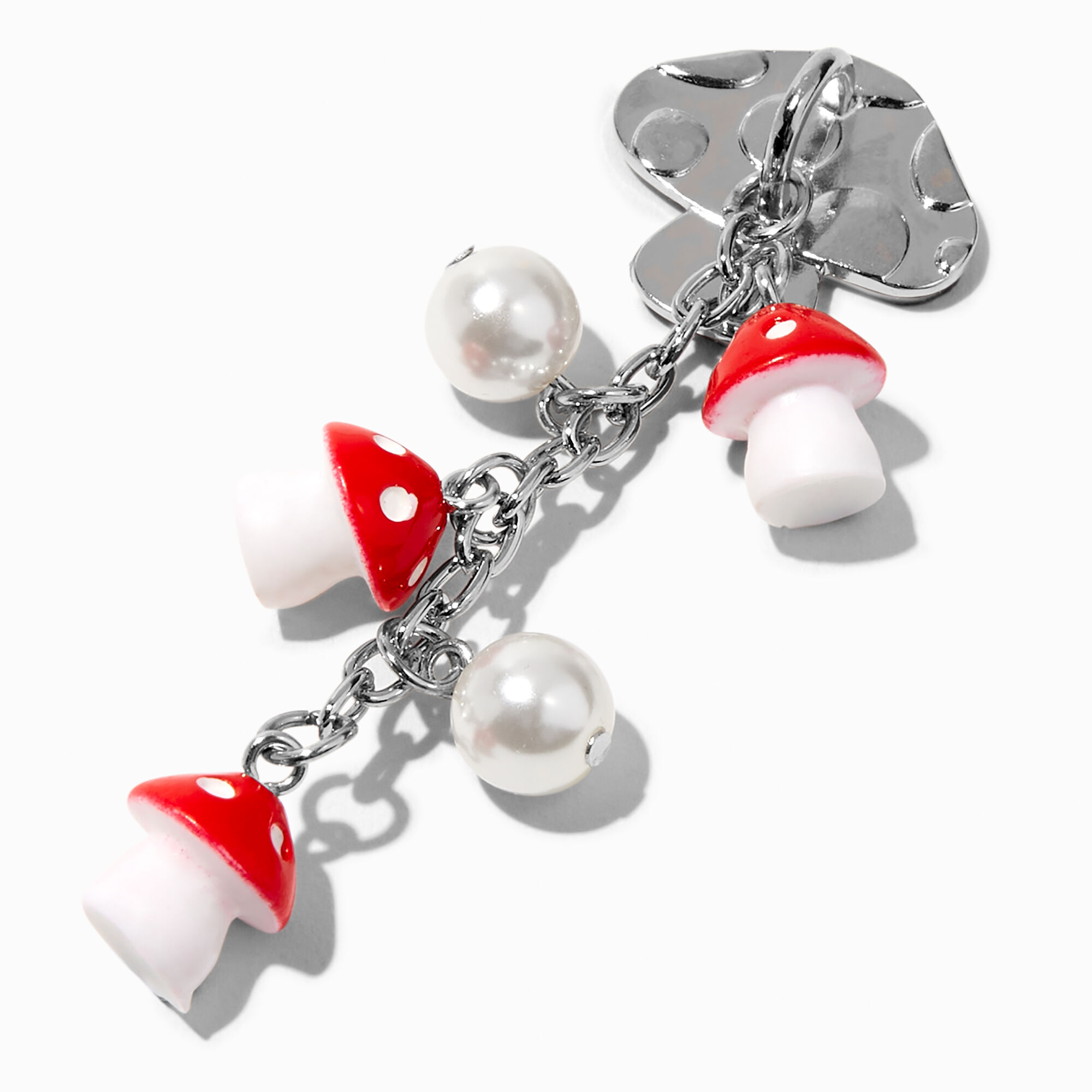 View Claires Mushroom Chain Ring Stand Red information