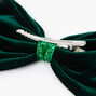 Velvet Bow Hair Clip - Emerald,