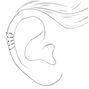 Silver Five Row Ear Cuff,