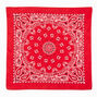 Red Paisley Bandana Headwrap,