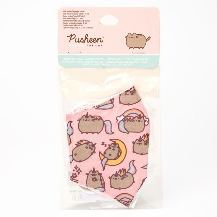 Pusheen&trade; Cloth Face Mask &ndash; Pink, Child medium/large,