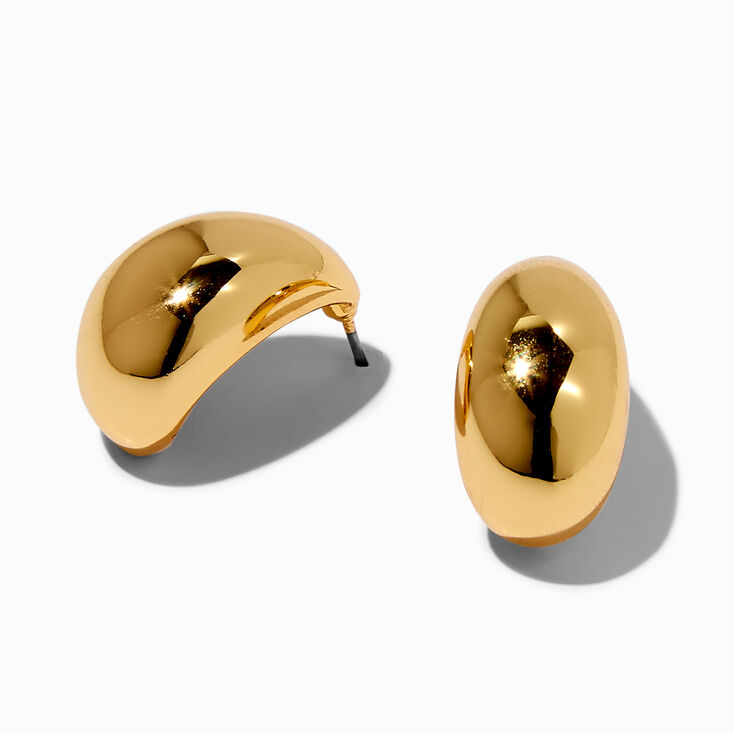 C LUXE by Claire&#39;s 18k Yellow Gold Plated Elongated Teardrop Stud Earrings,