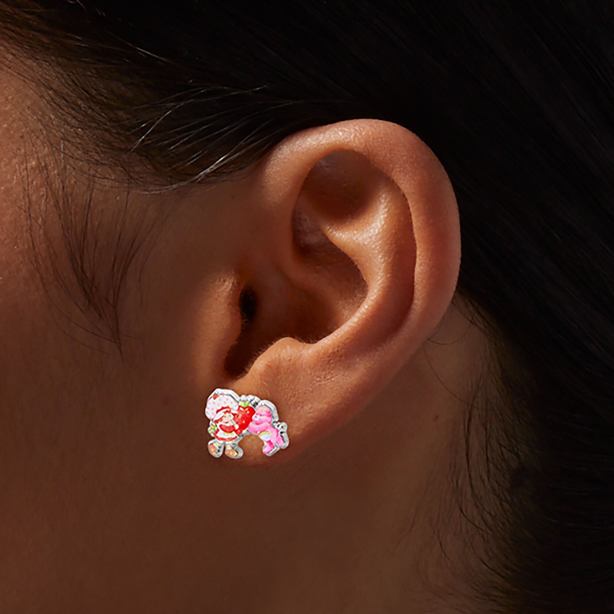 Care Bears™ x Strawberry Shortcake™ Claire's Exclusive Stud Earrings - 6 Pack,