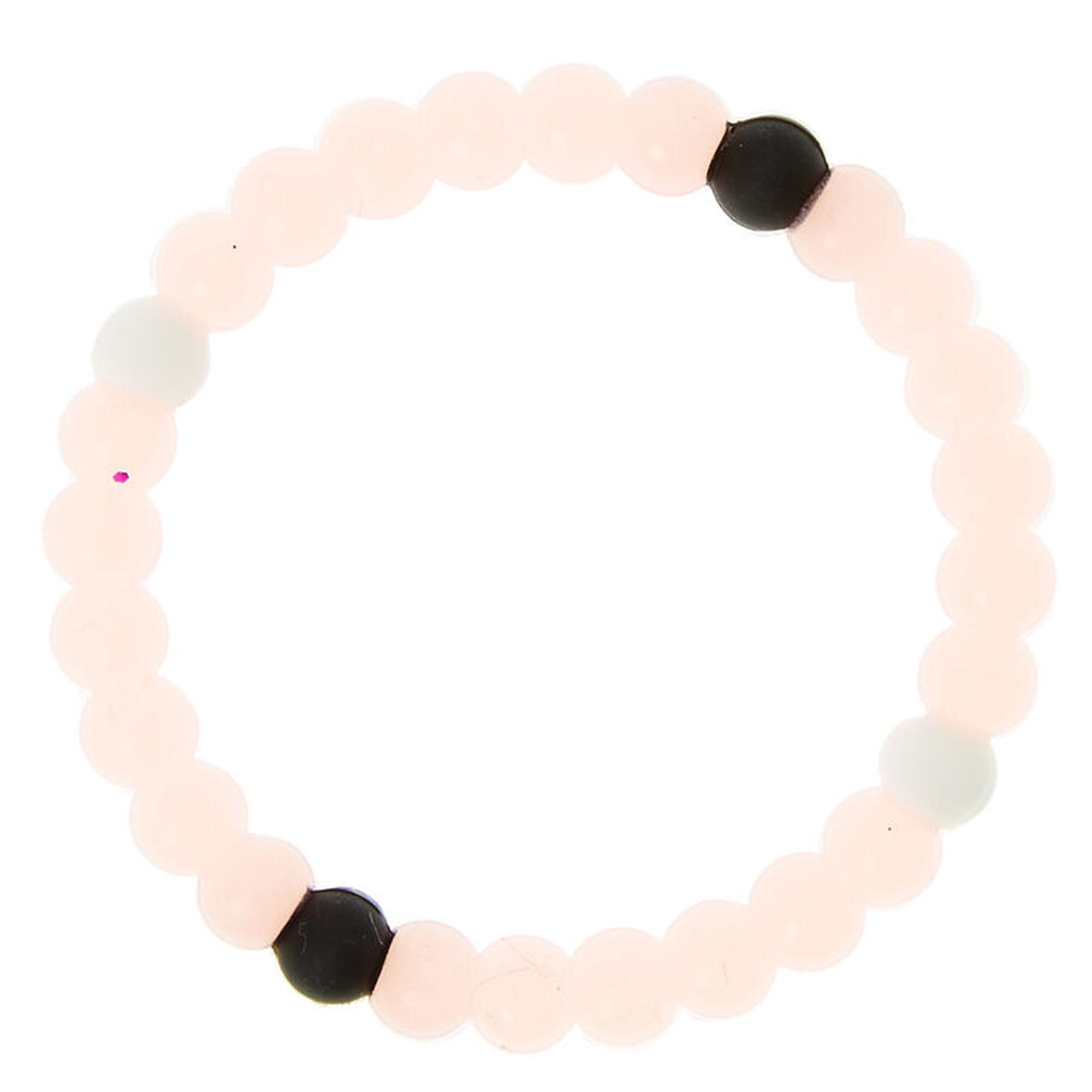 View Claires Glow In The Dark Love Fortune Stretch Bracelet Pink information