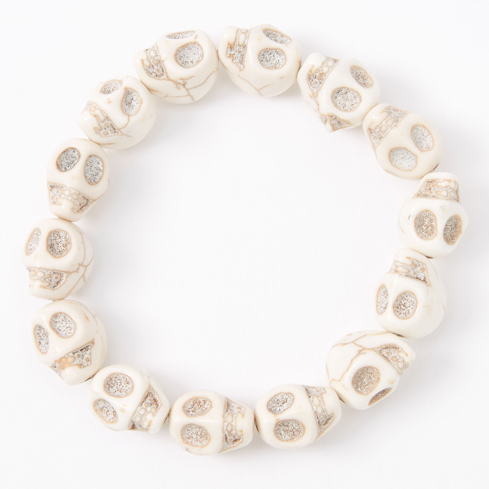 White shop skull bracelet
