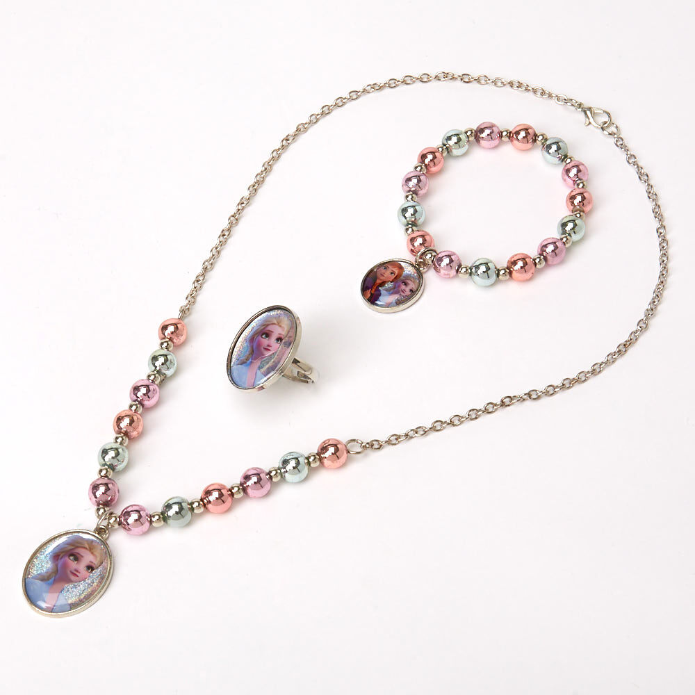 Parure de bijoux et diadème La Reine des Neiges 2 ©Disney - Lot de 4,