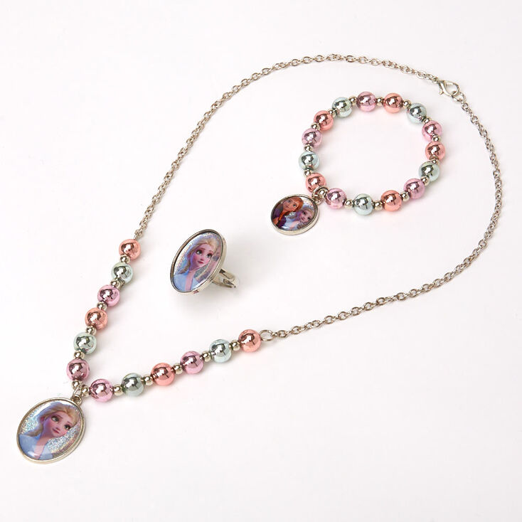 Parure de bijoux et diad&egrave;me La Reine des Neiges&nbsp;2 &copy;Disney - Lot de 4,