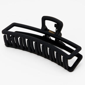 Large Rectangle Black Hair Claw,