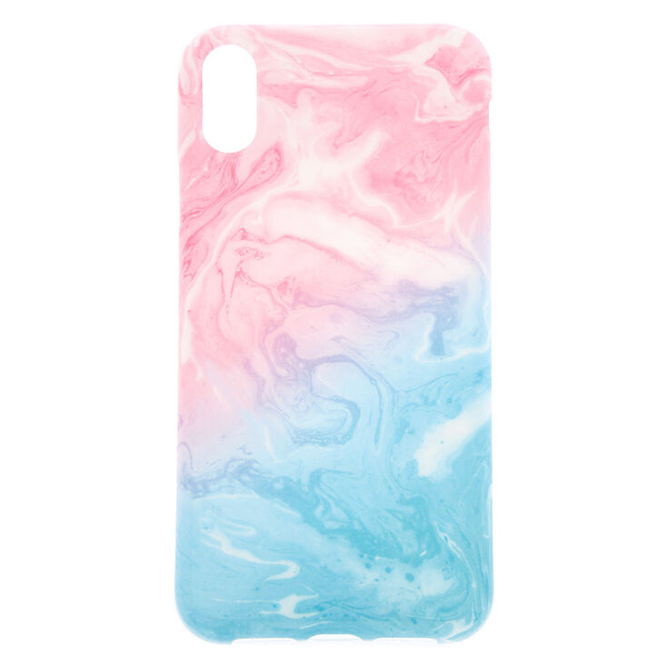Claire's Coque de portable tourbillon pastel effet marbré - Compatible avec iPhone XR