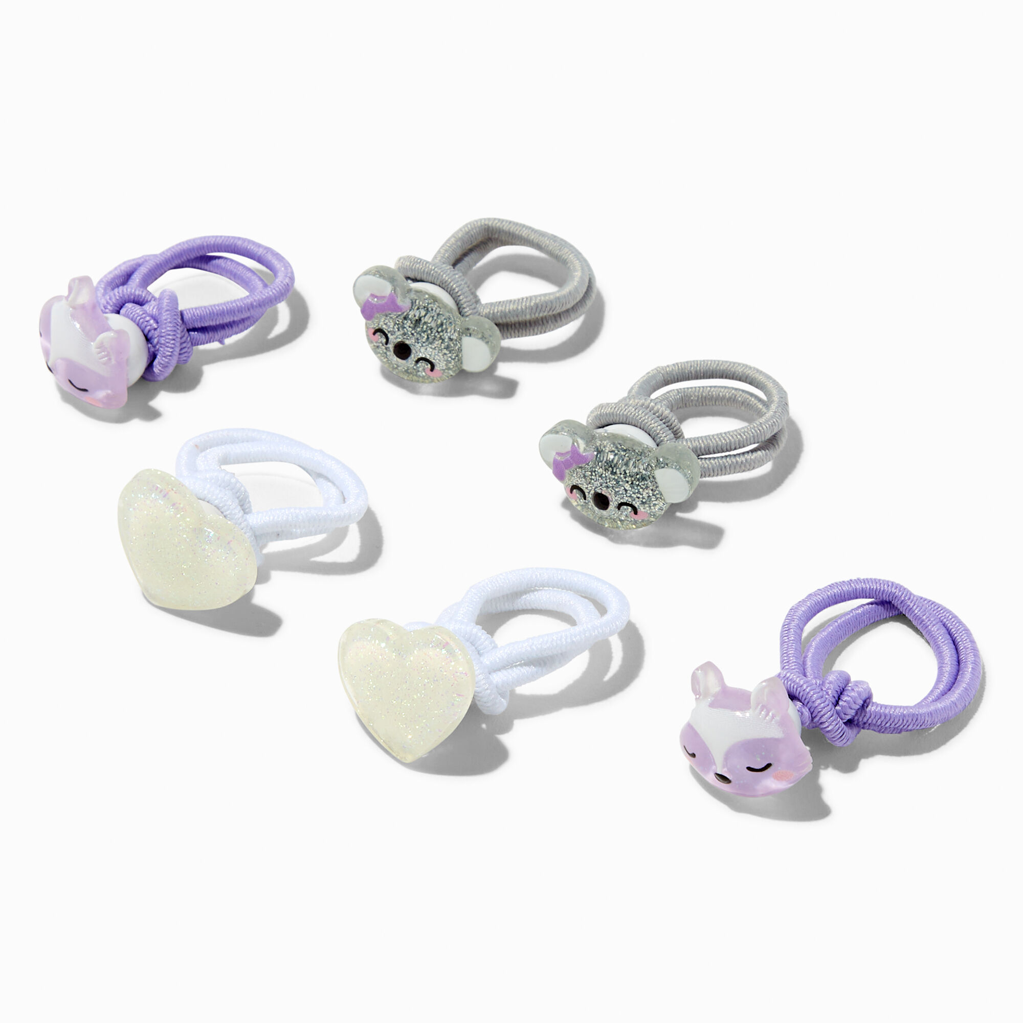 View Claires Club Koala Bear Hair Ties 6 Pack information