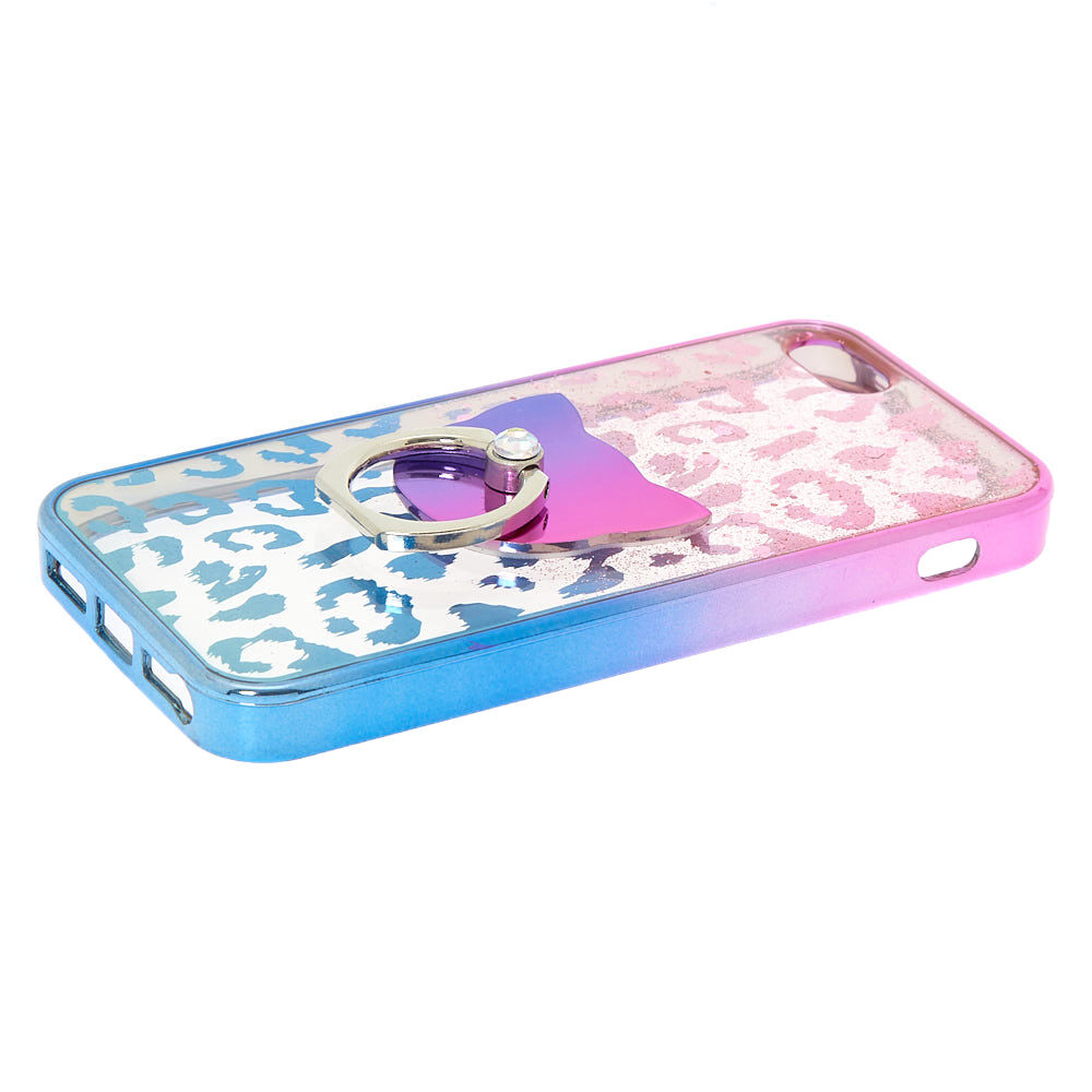 Ombre Leopard Ring Holder Phone Case - Fits iPhone® 5/5S,