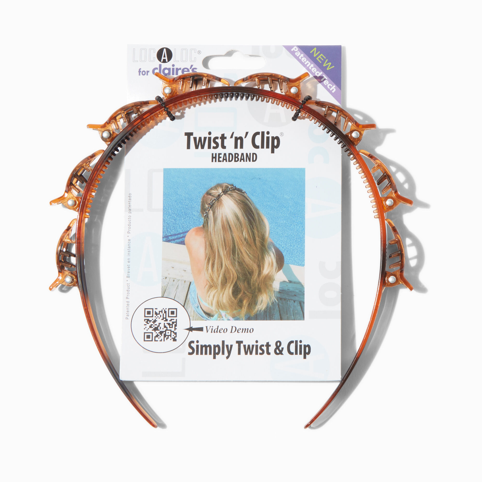 Serre-tête écaille de tortue Twist 'n' Clip® Localoc® pour Claire's,
