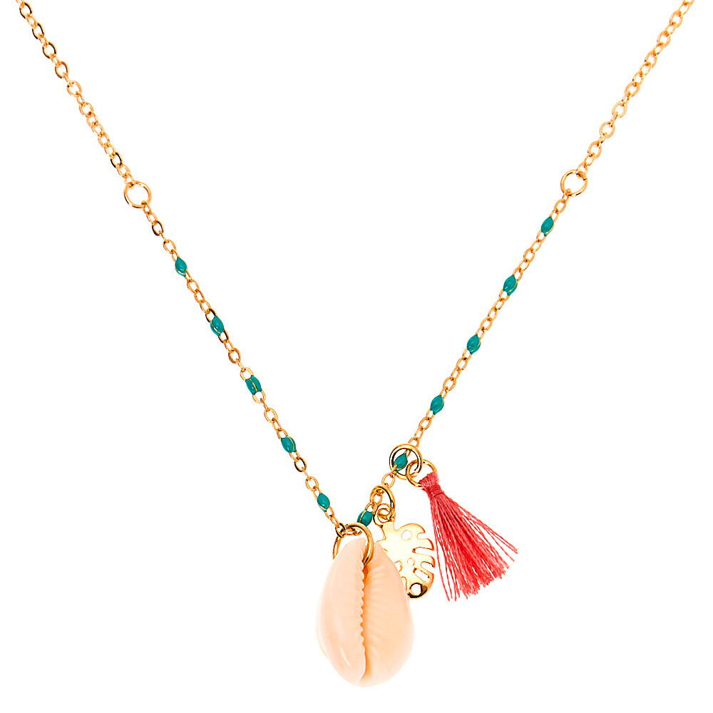 Claire's shell necklace hot sale