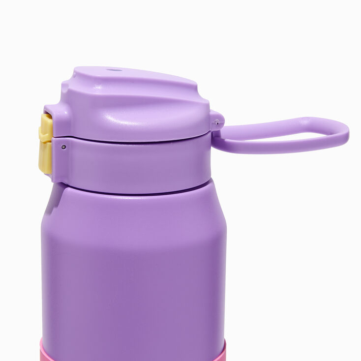 Pink &amp; Purple Colourblock Stainless Steel Water Bottle,