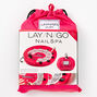 Lay-N-Go&reg; Pink Quilted Nail Spa Washable Nail Care Bag,