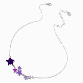 Purple Ombr&eacute; Star Pendant Necklace,
