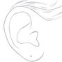 Clous d&#39;oreilles ronds avec strass en zircon cubique en titane dor&eacute; - 5&nbsp;mm - Collection C Luxe,