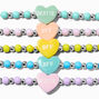 Conversation Hearts Beaded Stretch Friendship Bracelets - 5 Pack,