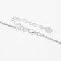 White Pearl &amp; Silver Rhinestone Scalloped Choker  &amp; Drop Earrings Set - 2 Pack,