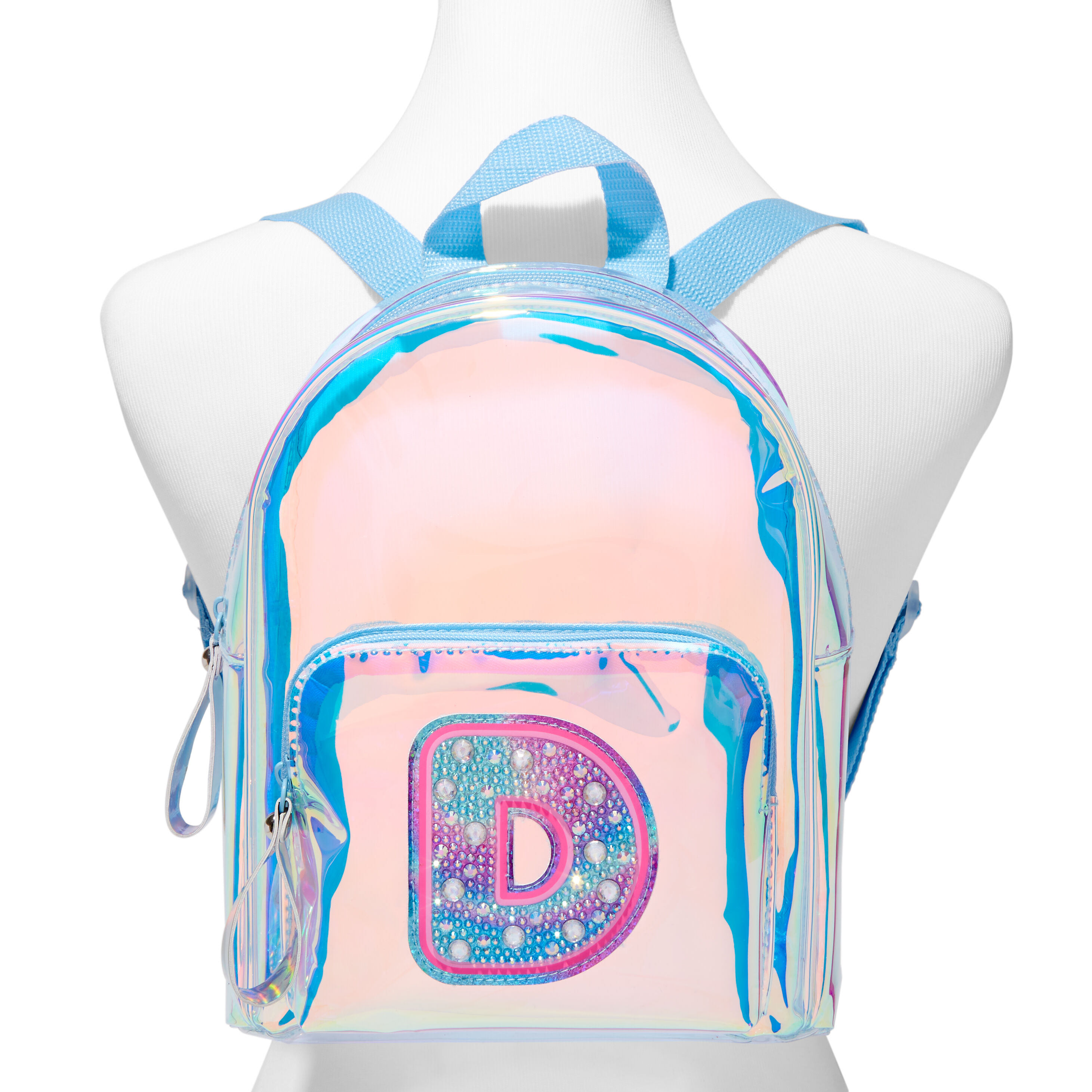 Holographic Initial Mini Backpack D Claire s