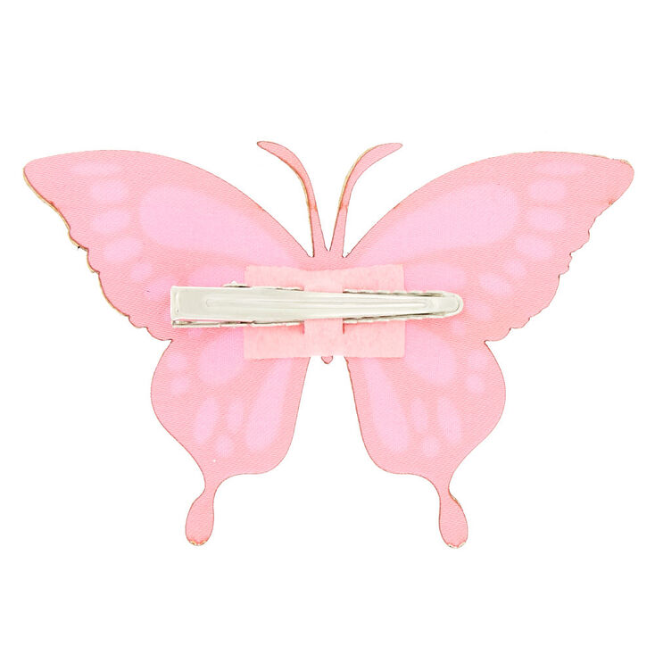 Holographic Butterfly Hair Clip - Pink,