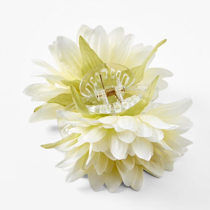 White Gerbera Daisy Hair Claw | Claire's US