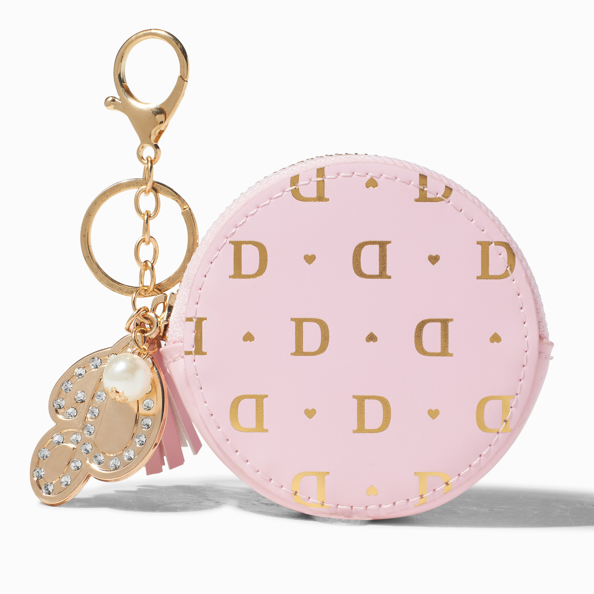 View Claires en Initial Coin Purse D Gold information