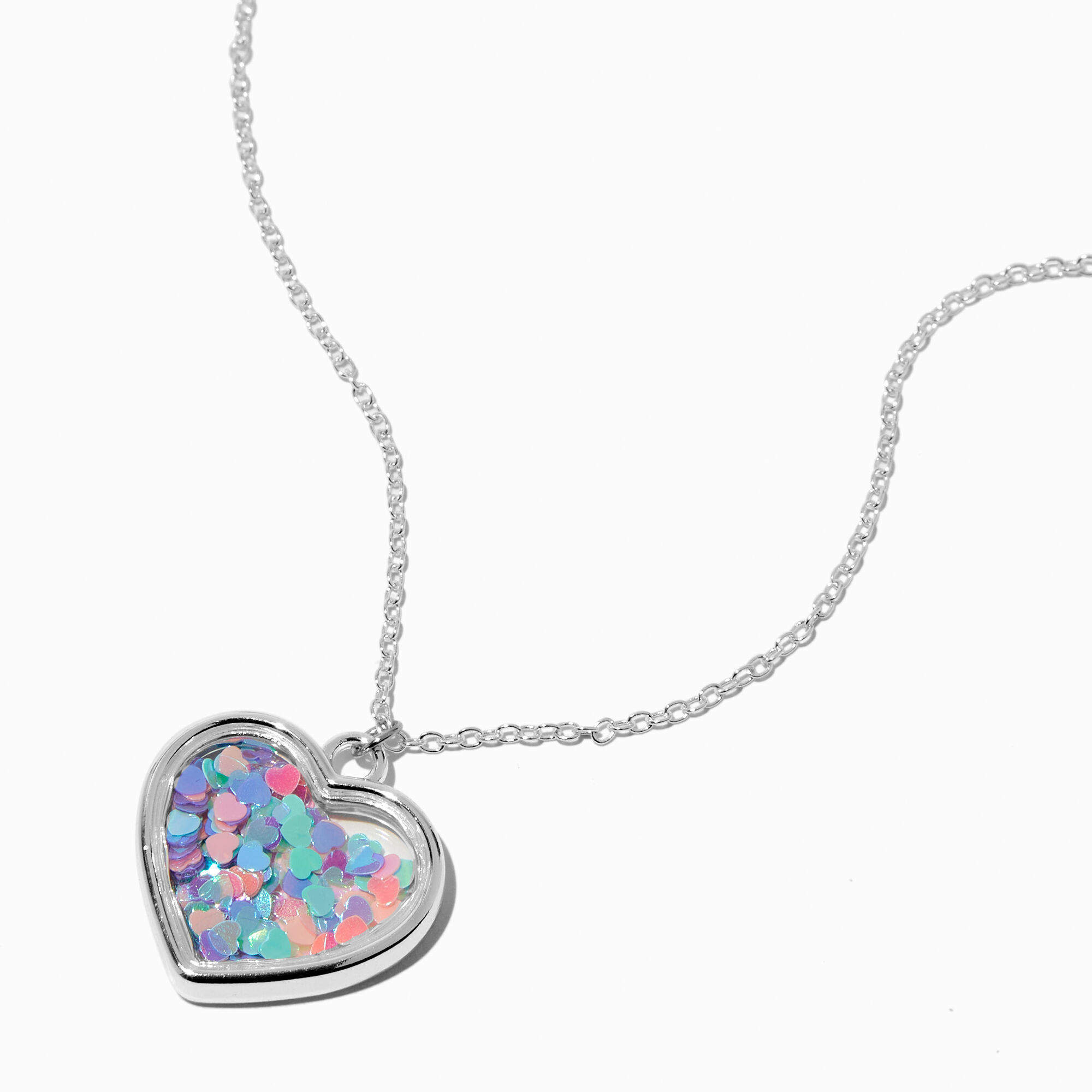 Heart necklace claire's discount