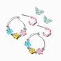 Cr&eacute;oles et clous pastel aux motifs printaniers vari&eacute;s - Lot de 3,