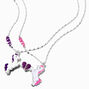 Best Friends Unicorn Heart BFF Necklaces - 2 Pack,