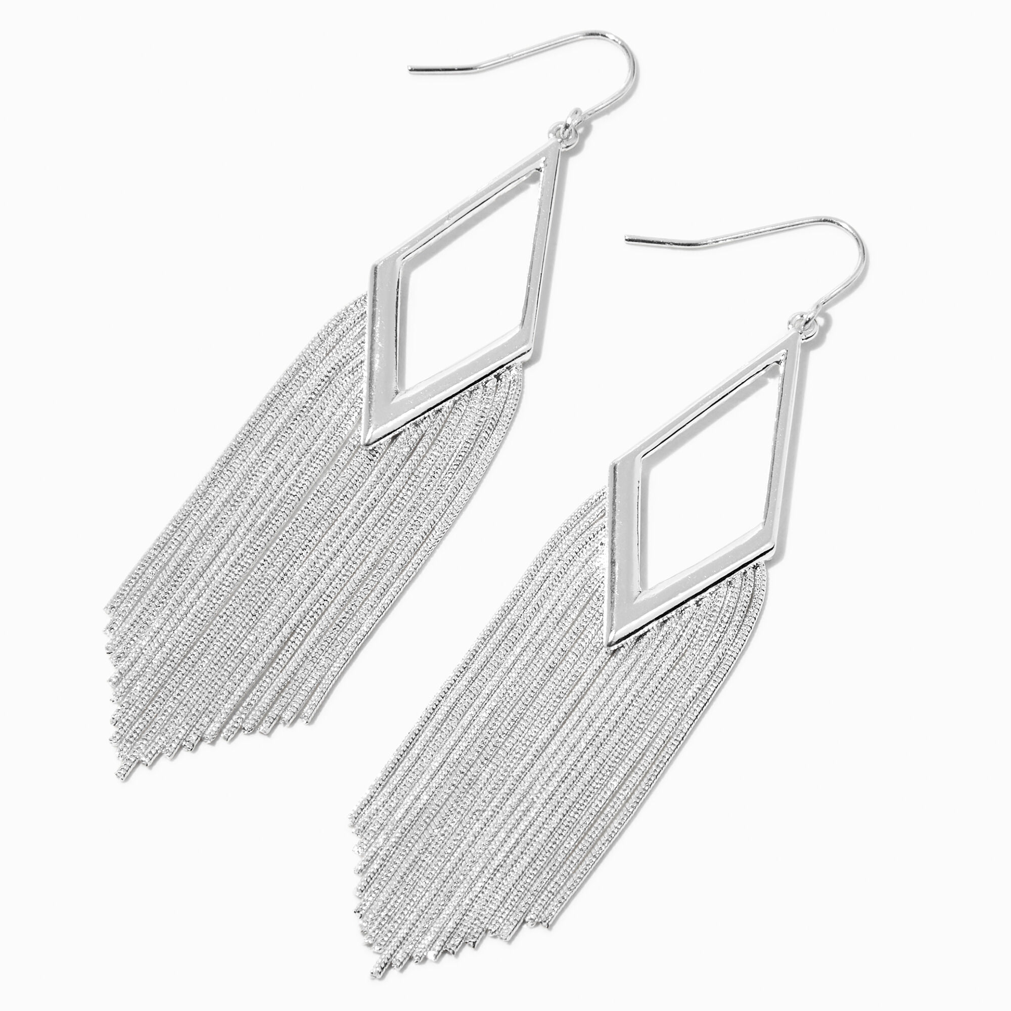 Silver tone Slinky Tassel 3