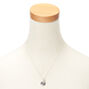 Mixed Metal Initial Charm Pendant Necklace - N,