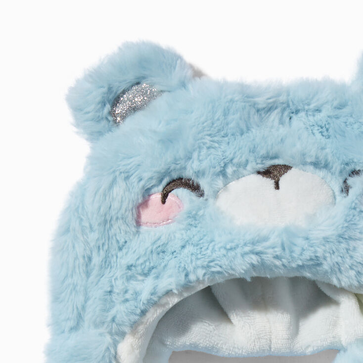 Claire&#39;s Club Fuzzy Blue Bear Headscarf,