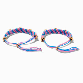 Best Friends Woven Adjustable Bracelets - 2 Pack,