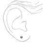 Clous d&#39;oreille boules 5&nbsp;mm en titane argent&eacute; - Collection C Luxe,