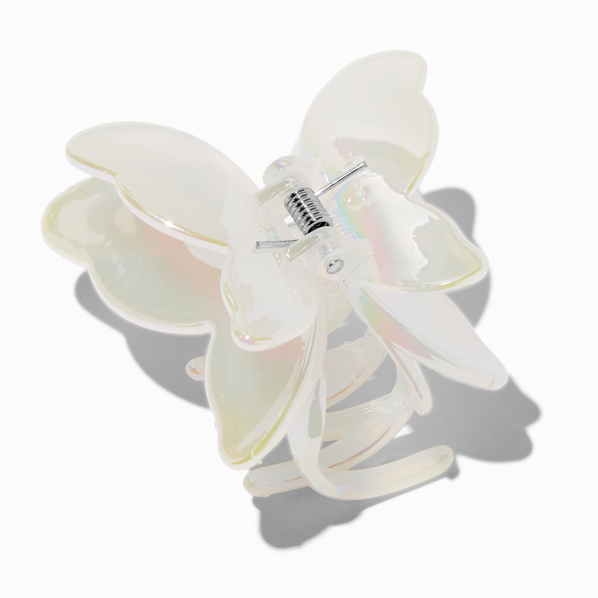 White Iridescent Butterfly Hair Claw,