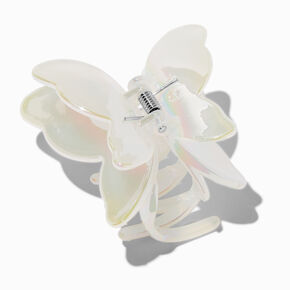 White Iridescent Butterfly Hair Claw,