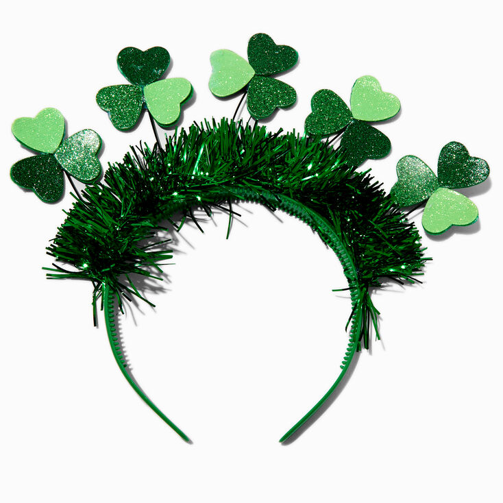 St. Patrick&#39;s Day Shamrock Deely Bopper Headband,