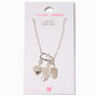 T H E M E x Claire&#39;s Evil Eye Silver-tone Rope Chain Charm Necklace,