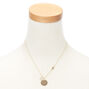 Gold Zodiac Pendant Necklace - Sagittarius,