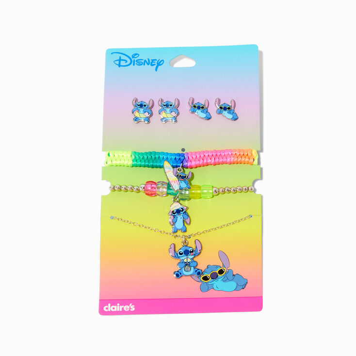 Disney Stitch Claire&#39;s Exclusive Summer Jewellery Set - 5 Pack,