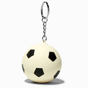 Porte-cl&eacute;s boule anti-stress ballon de foot,