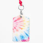 Rainbow Tie Dye Lanyard - Pink,