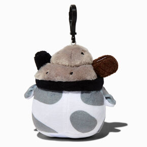 &#35;Plush Goals by Cuddle Barn&reg; 3&#39;&#39; Black Sesame Mooshake Plush Bag Clip,