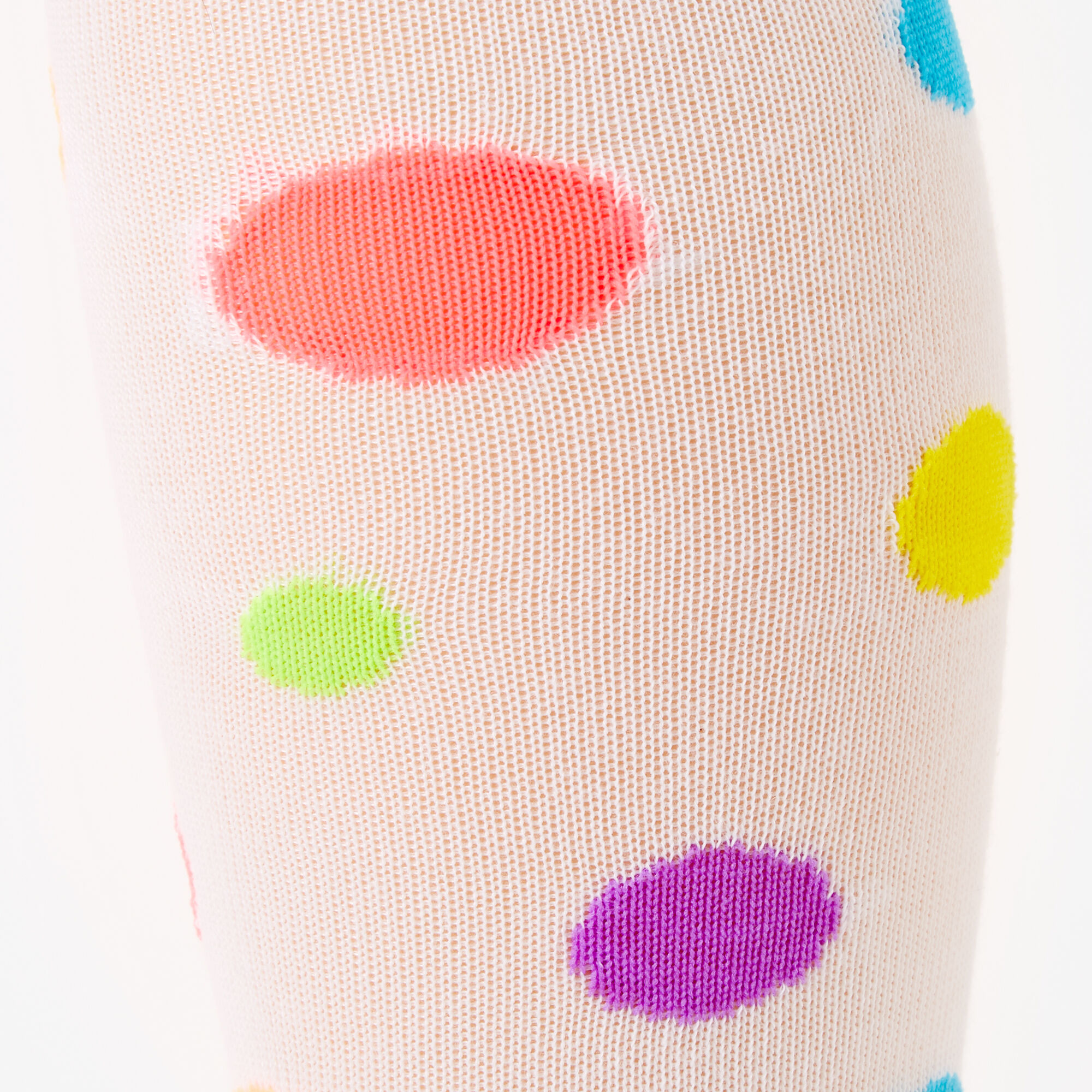 Rainbow Polka Dot Knee High Socks,
