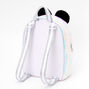 Sequin Panda Small Backpack - White,